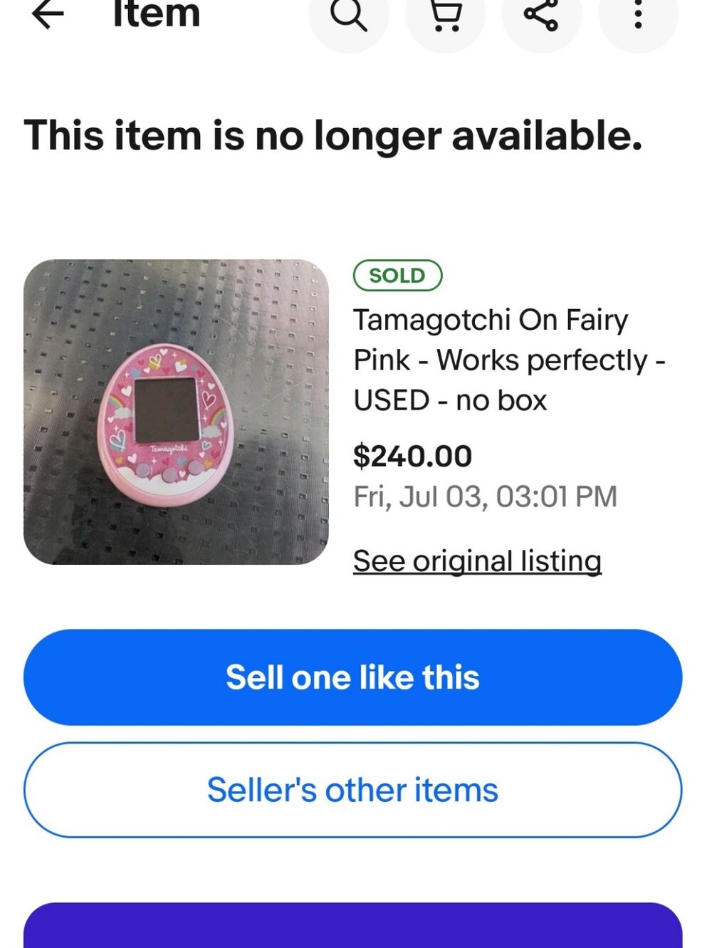 Pink Tamagotchi Virtual Pet with Heart & Rainbow Design 2018 - Picture 10 of 10
